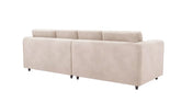 Raven Plush Velvet 4 Seater Corner Sofa